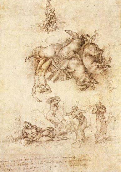 Michelangelo Buonarroti The Fall of Phaeton china oil painting image